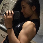 Teen muscle girl Fitness girl Momo